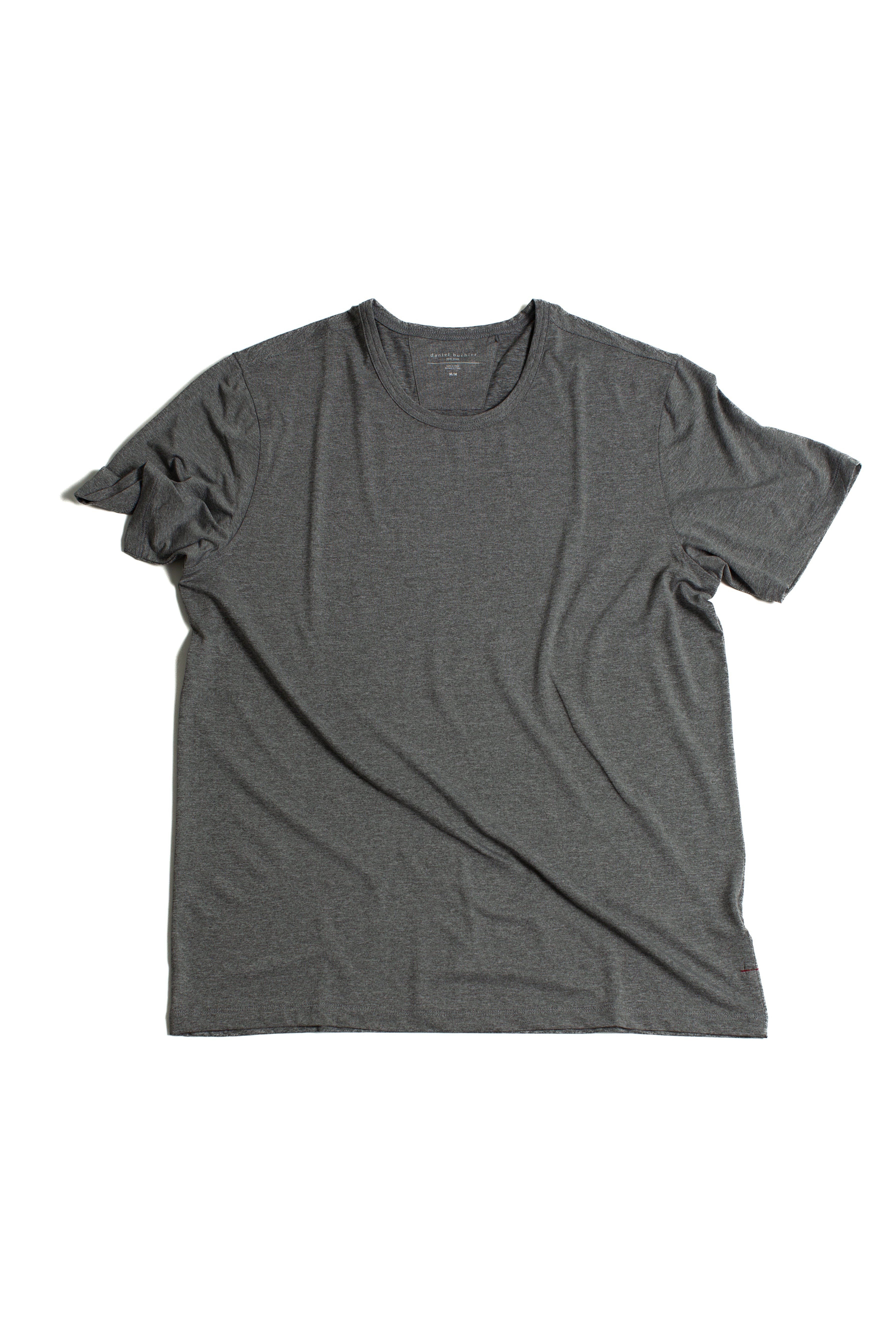 Marled Heather Grey Poly/Spandex Tee