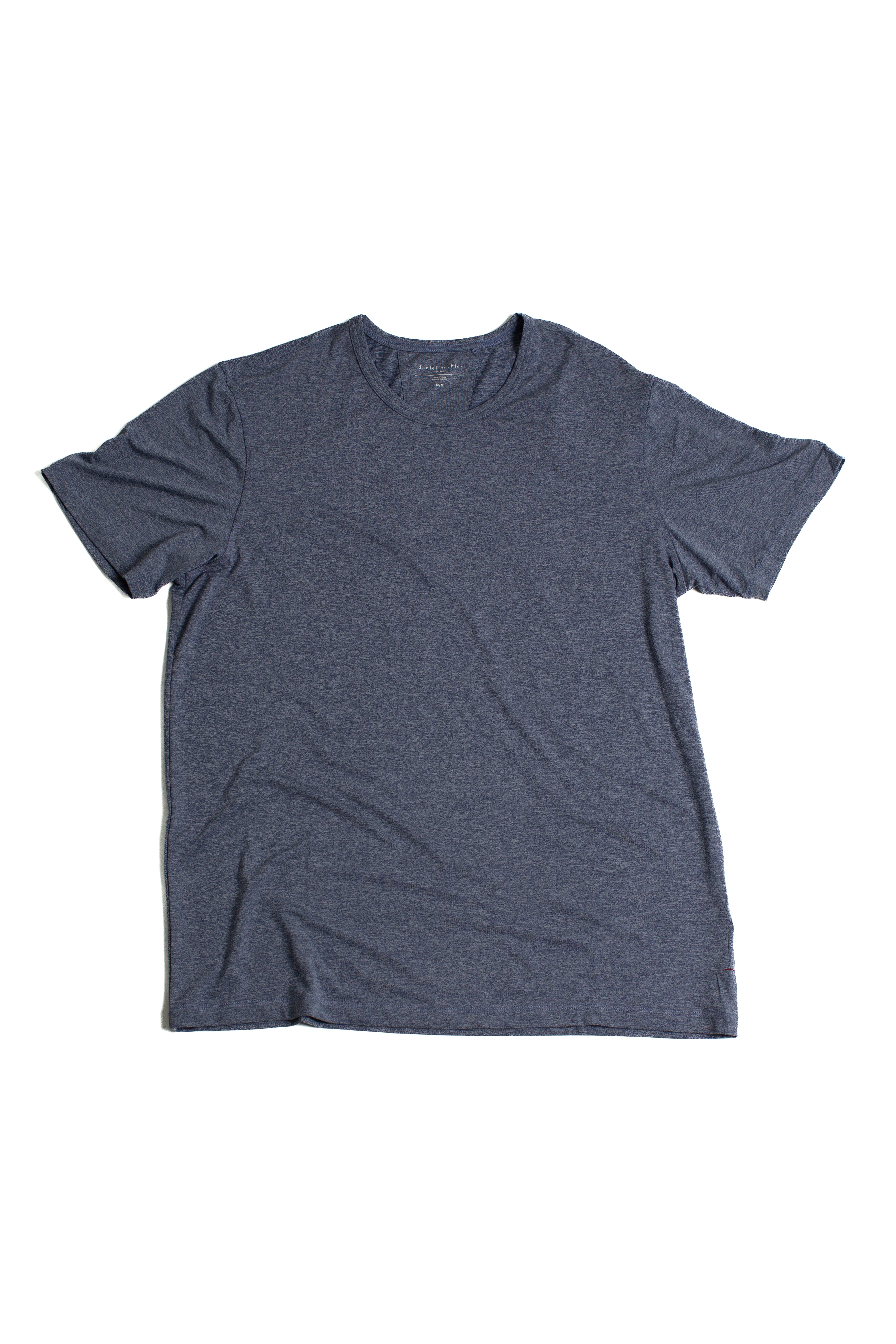 Marled Heather Navy Poly/Spandex Tee