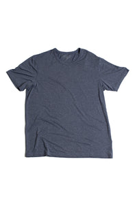 Marled Heather Navy Poly/Spandex Tee