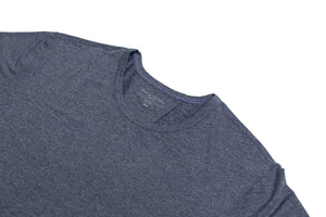 Marled Heather Navy Poly/Spandex Tee