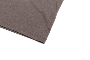 Heather Cotton/Modal/Spandex Henley in Coffee