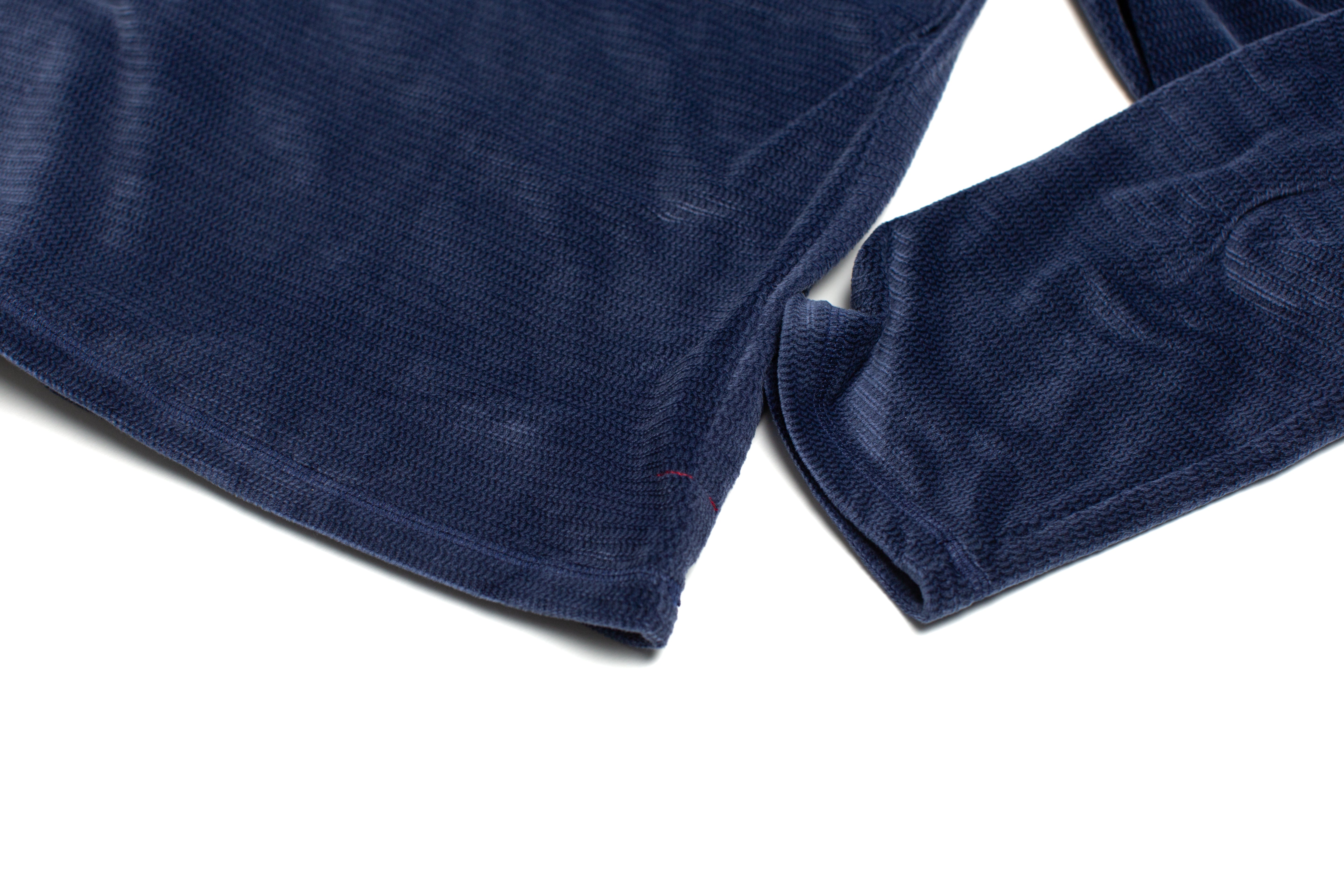 Chainlink Brushed Poly/Spandex Velour Navy Pull Over