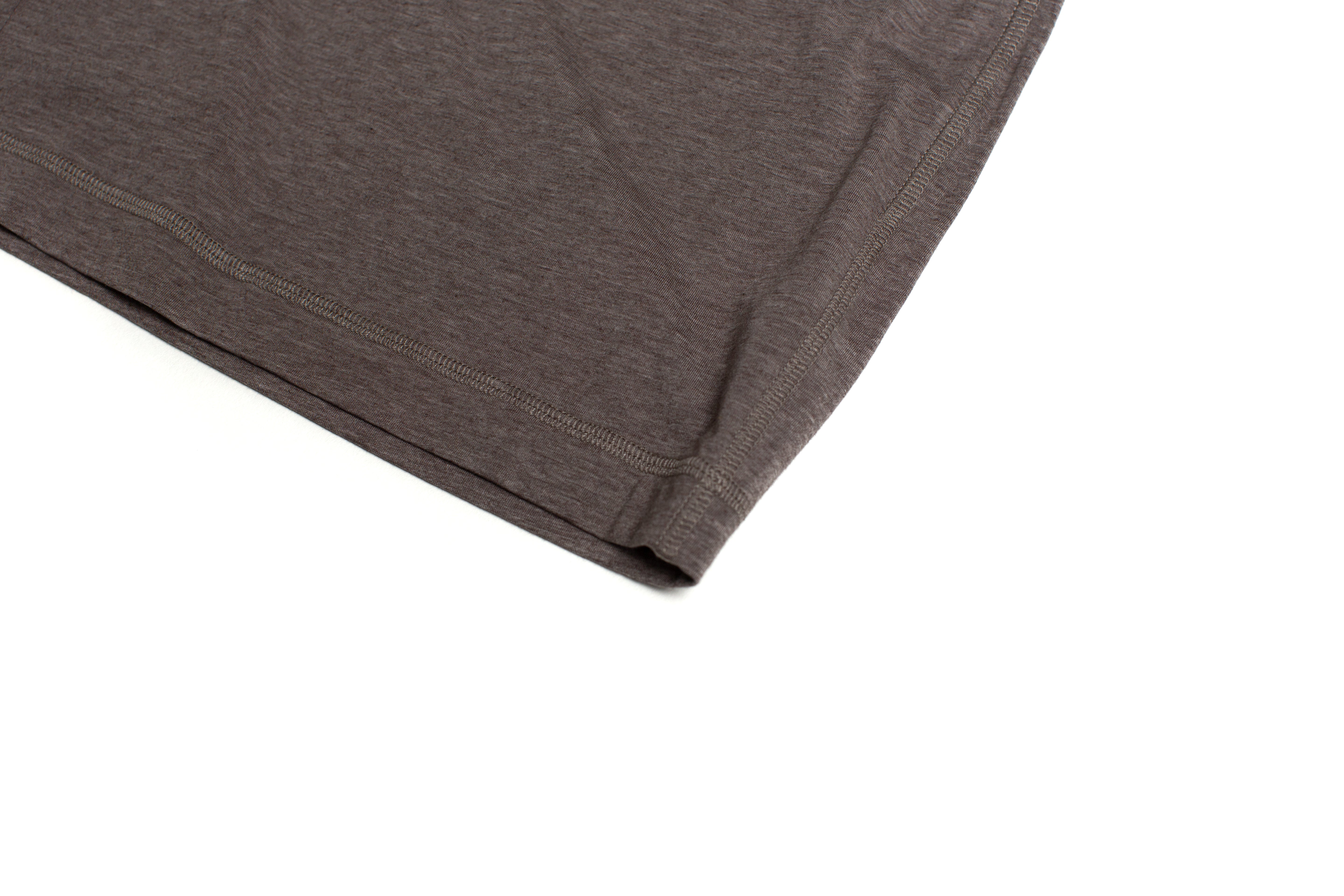 Heather Cotton/Modal/Spandex Short in Coffee