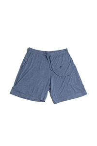 Rayon/Linen Blue Heather Short
