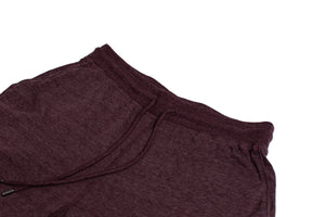 Recycled Cotton/Poly Heather Wine Short