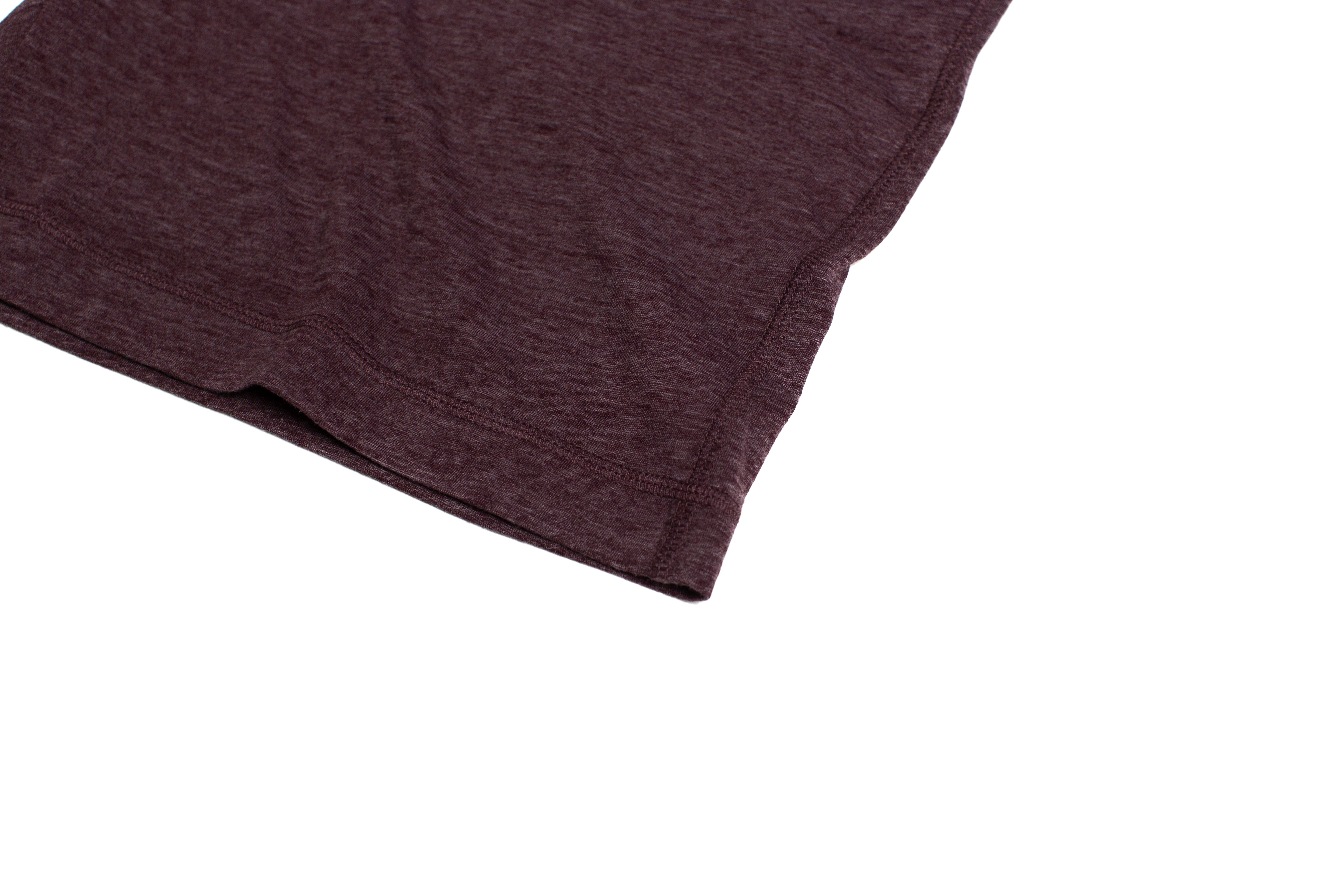 Recycled Cotton/Poly Heather Wine Short