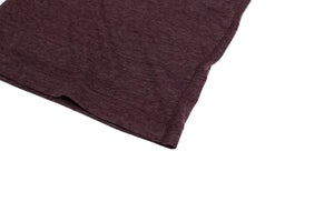 Recycled Cotton/Poly Heather Wine Short
