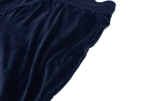 Chainlink Brushed Poly/Spandex Velour Navy Jogger