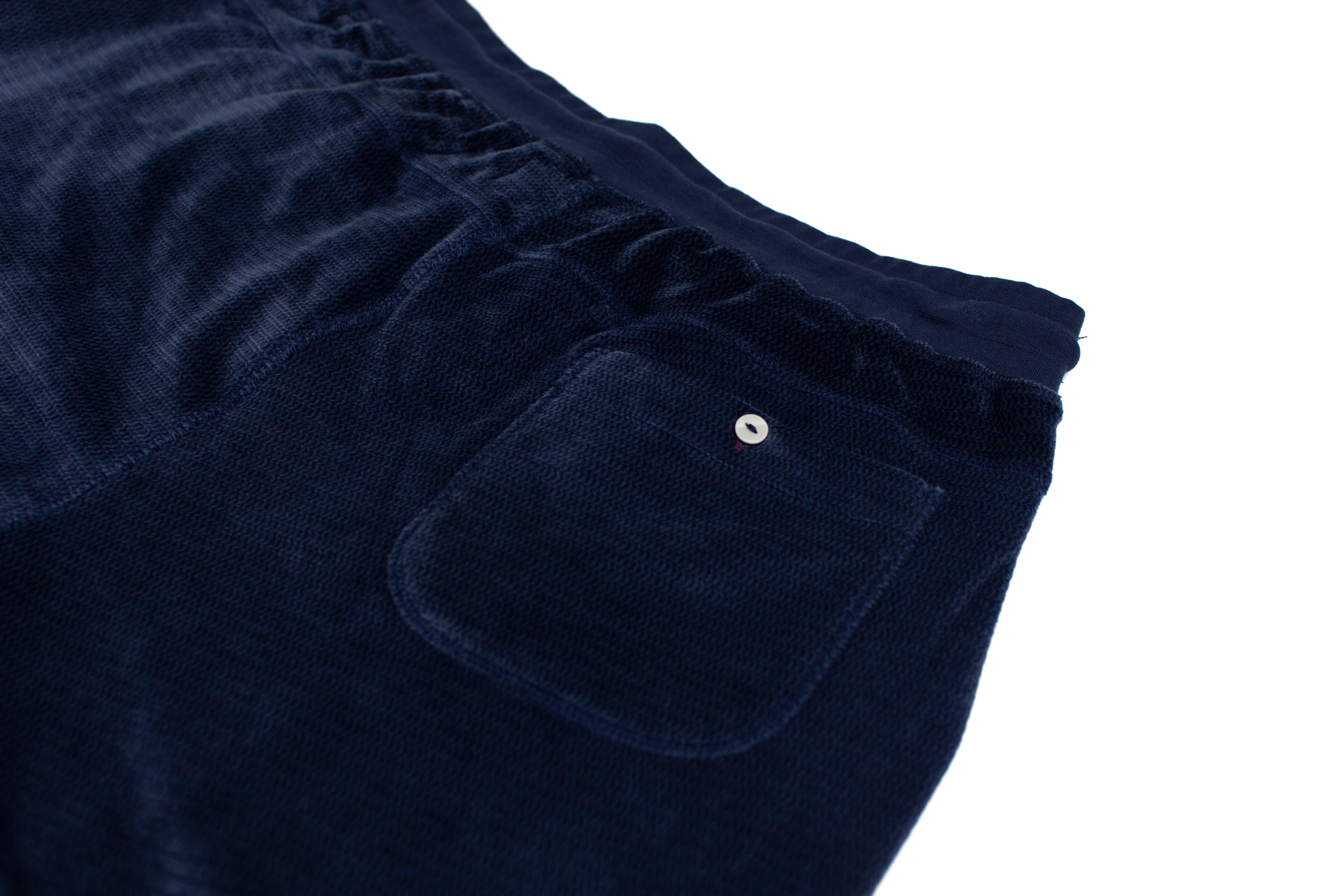 Chainlink Brushed Poly/Spandex Velour Navy Jogger