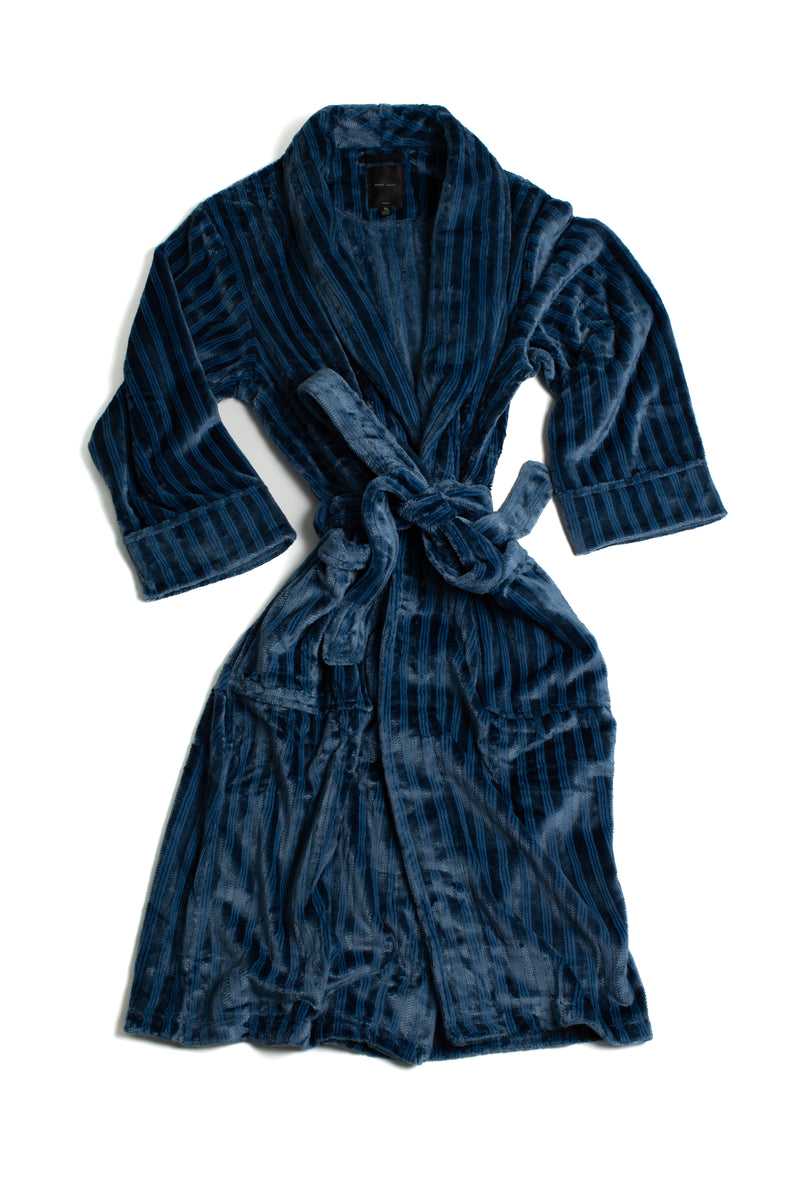 Striped Broken Chevron Bluesy Robe – Daniel Buchler