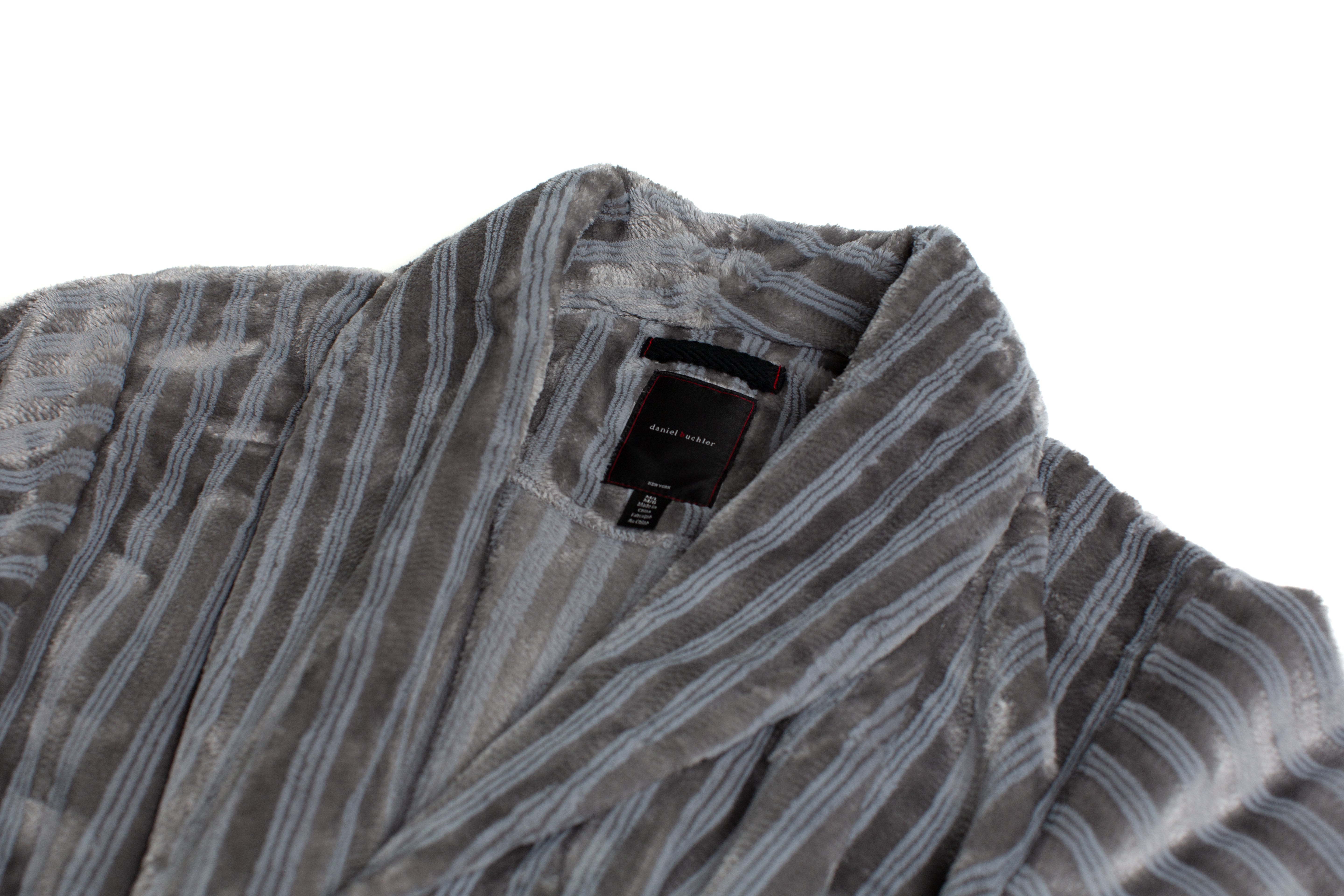 Striped Broken Chevron Slate Robe