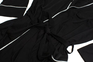 100% Peruvian Pima Cotton Black Robe