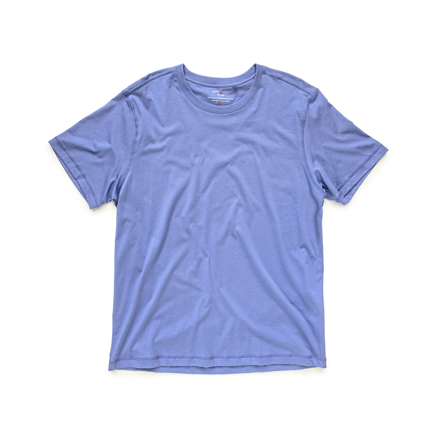 トップス COMFORT FIT SHIRT PERU PIMA COTTON LOAN 100% Peruvian Pima Cotton Cobalt T-shirt – Daniel Buchler