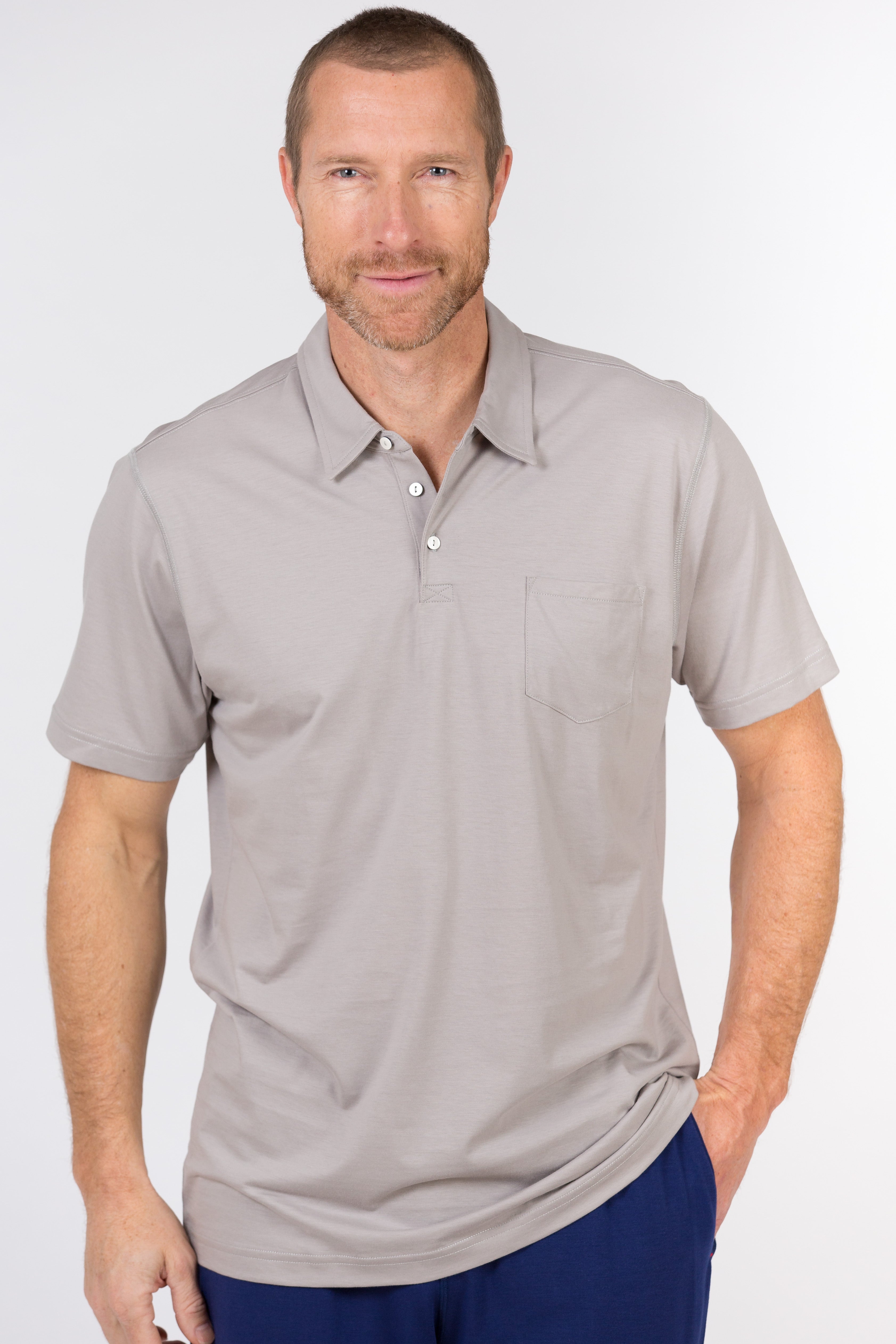 100% Peruvian Pima Cotton Luxe Finish 3 Button Polo - <i> 7 available colors </i>