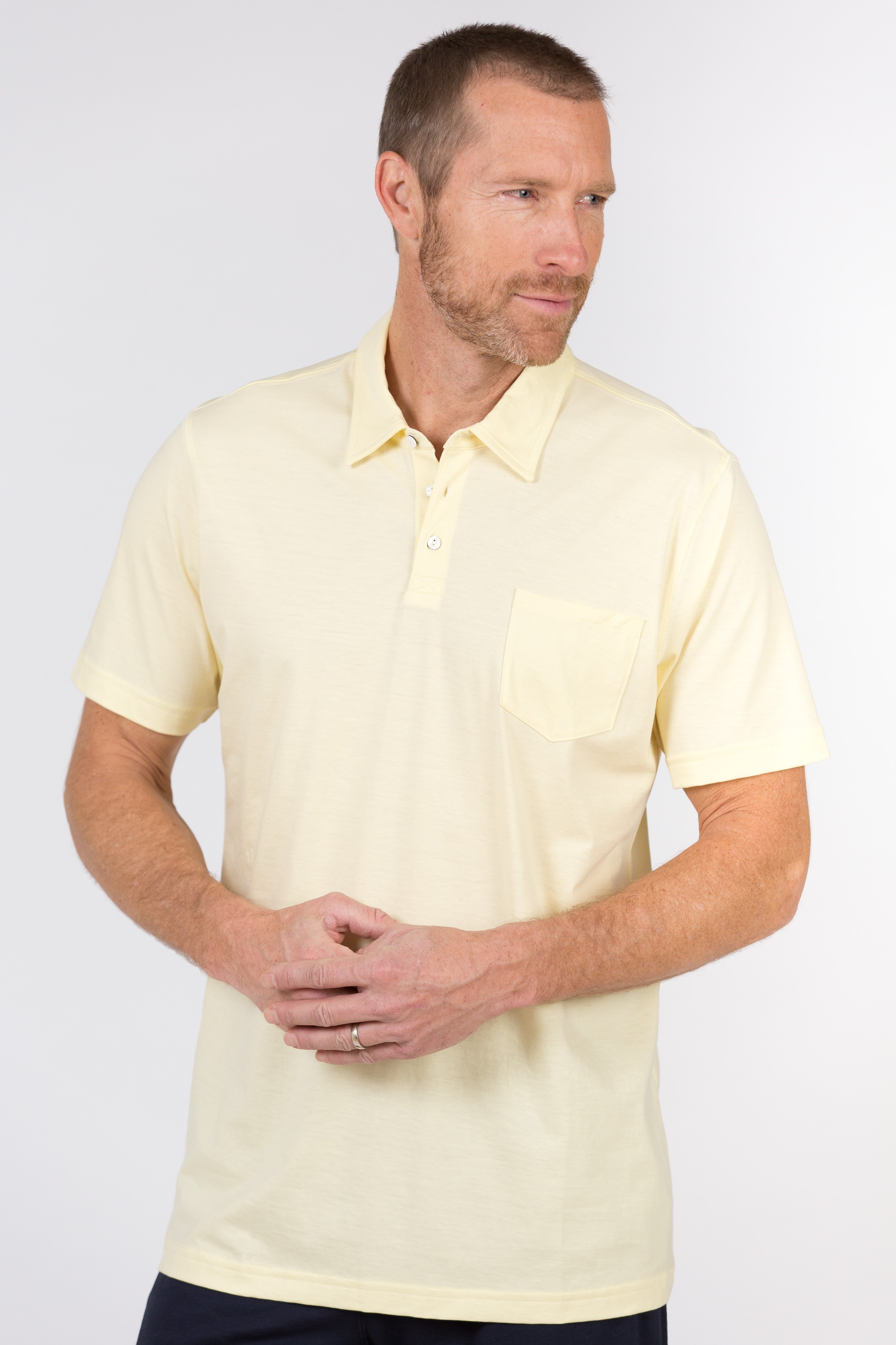 100% Peruvian Pima Cotton Luxe Finish 3 Button Polo - <i> 7 available colors </i>