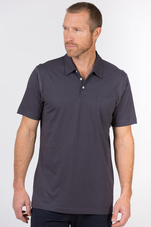100% Peruvian Pima Cotton Luxe Finish 3 Button Polo - <i> 7 available colors </i>