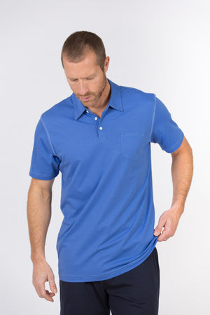 100% Peruvian Pima Cotton Luxe Finish 3 Button Polo - <i> 7 available colors </i>