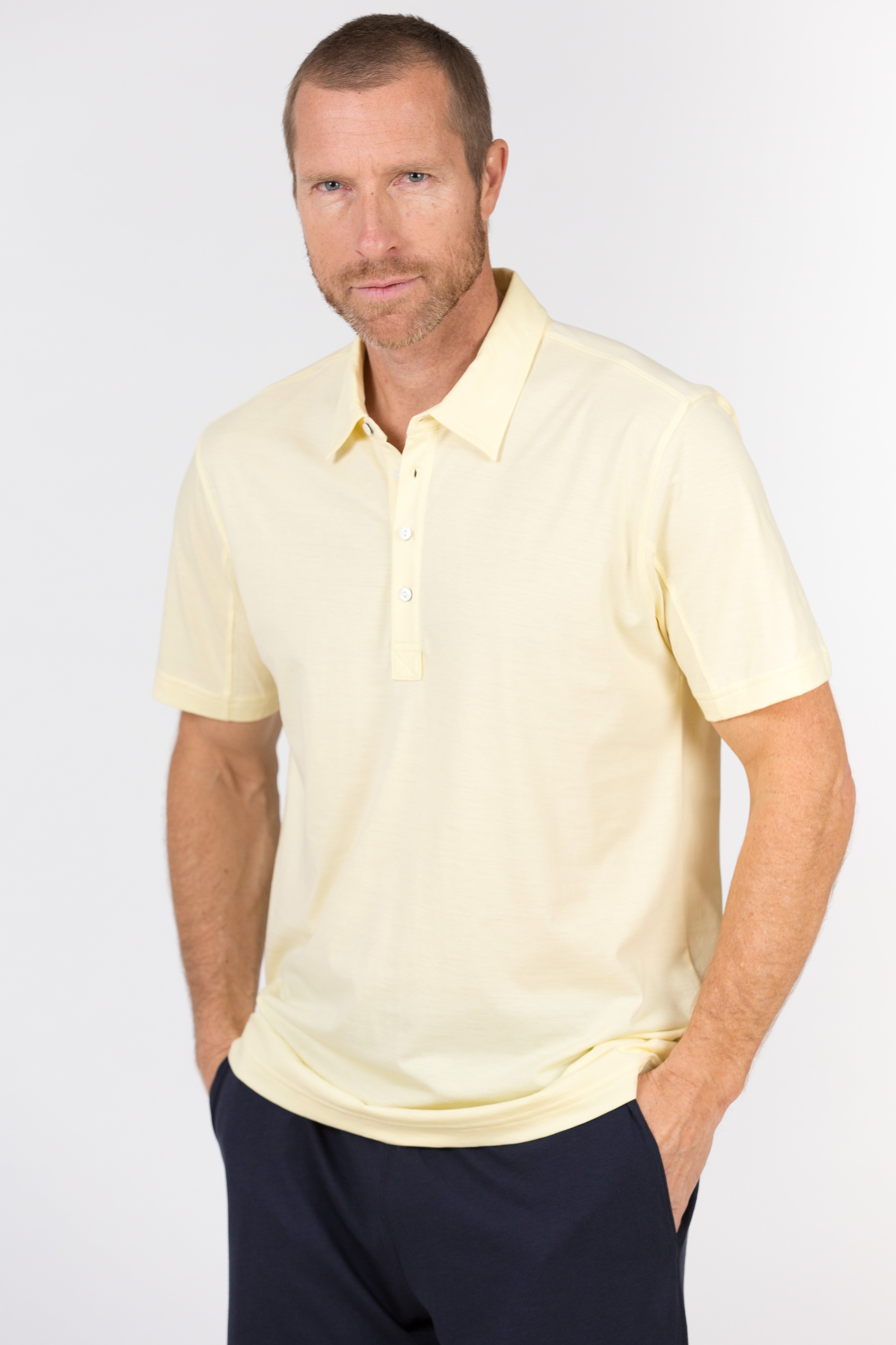 100% Peruvian Pima Cotton Luxe 4 Button Polo - <i> 7 colors available </i>