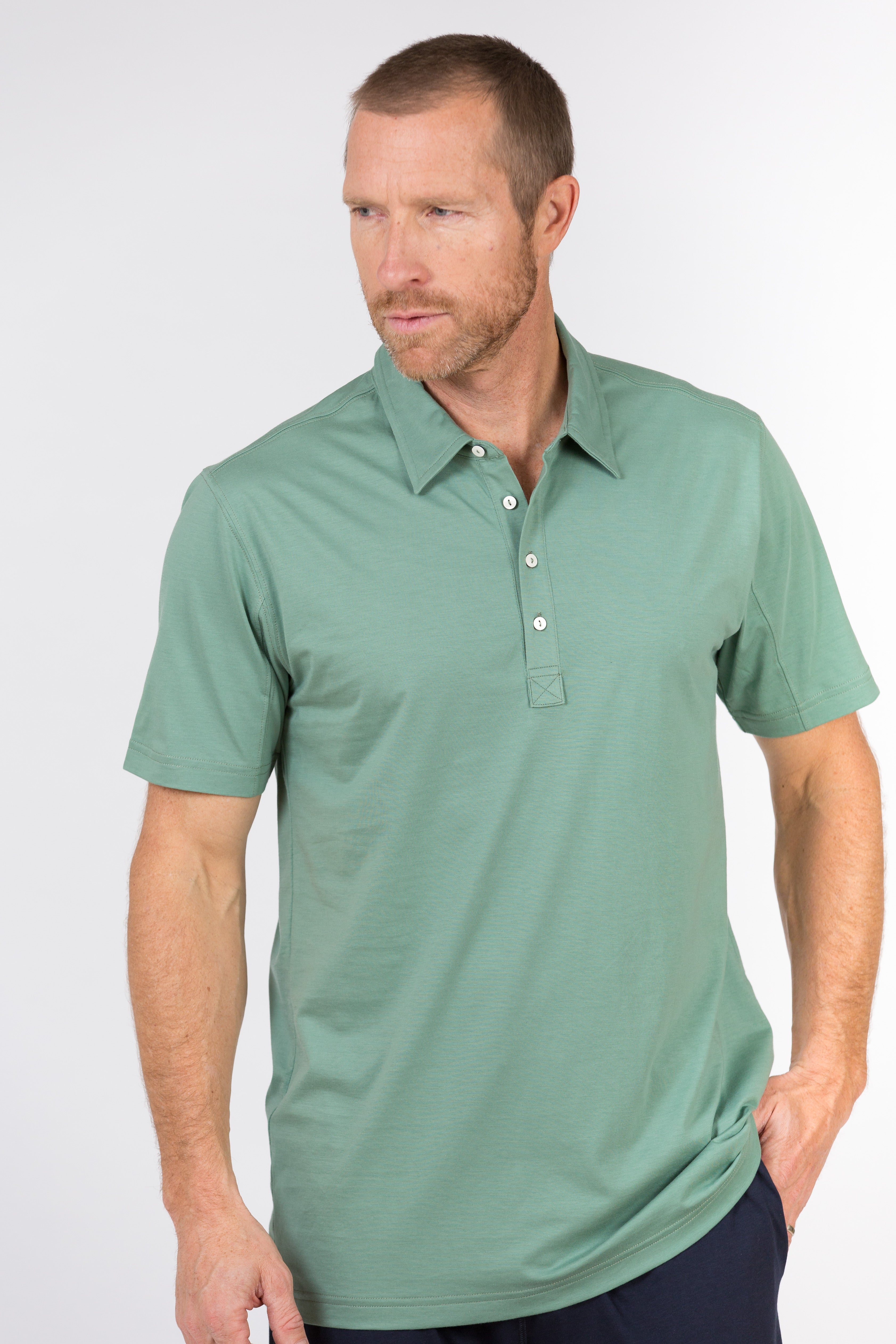 100% Peruvian Pima Cotton Luxe 4 Button Polo - <i> 7 colors available </i>
