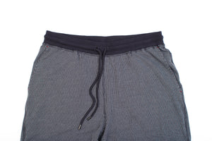 Striped Cotton/Modal/Spandex Cuffed Pant