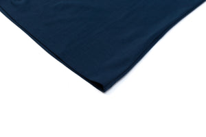 Super Fine Cotton/Spandex Short Sleeve Crewneck - Dust Blue