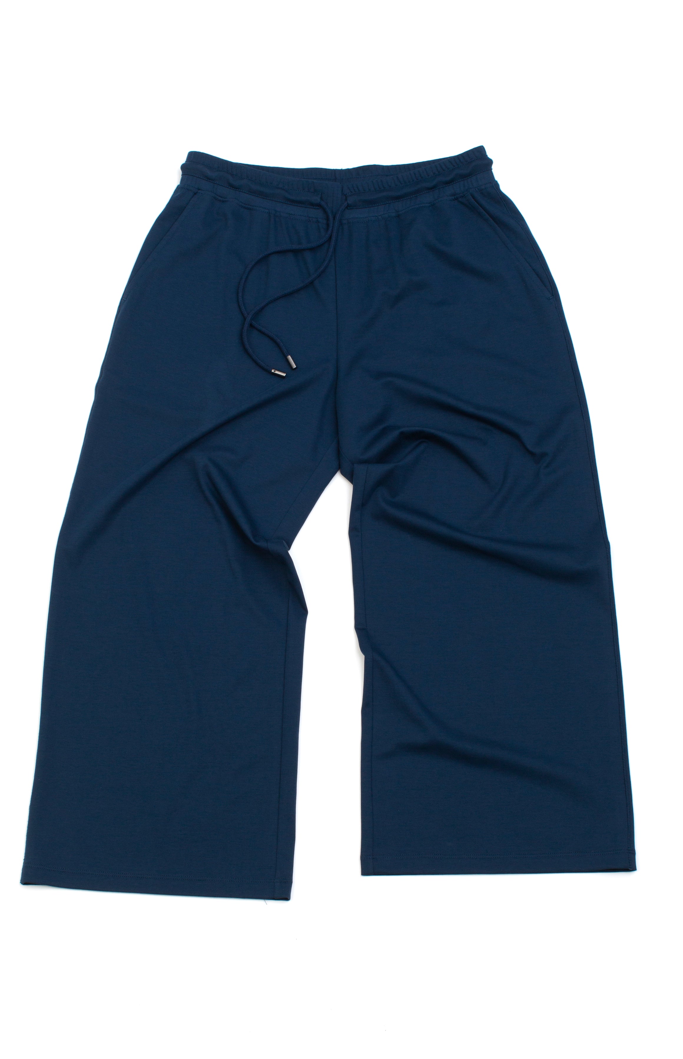 Super Fine Cotton/Spandex Wide Leg Pant - Dust Blue