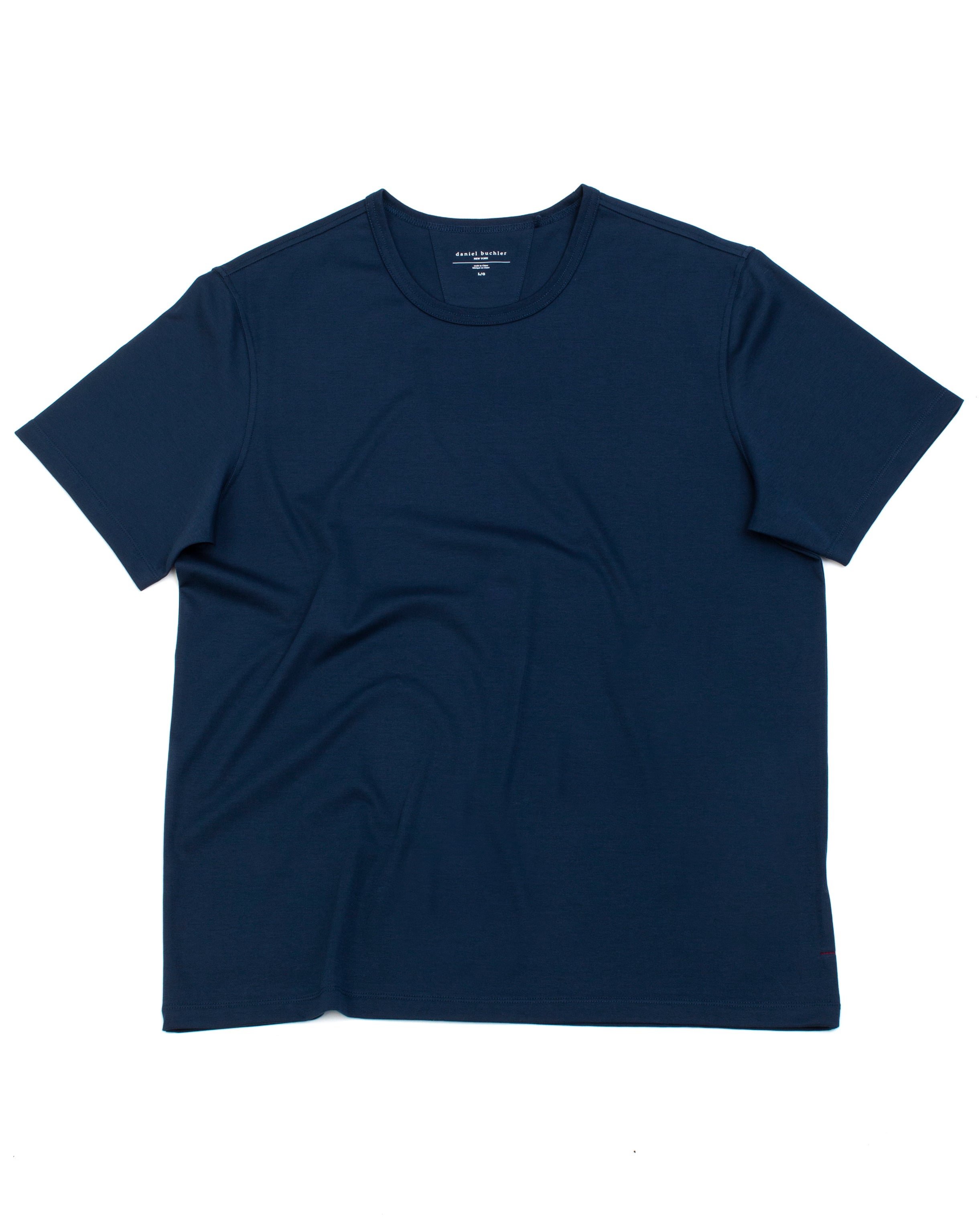 Super Fine Cotton/Spandex Short Sleeve - Dust Blue
